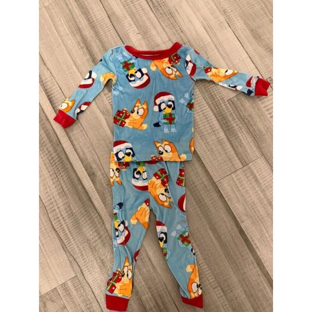 Toddler bluey Christmas pajamas 2t
